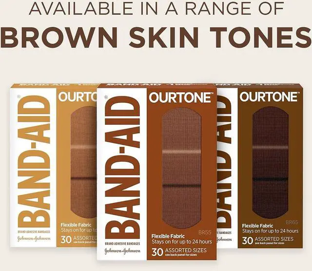 Alt view image 9 of 9 - Band-Aid Brand OurTone Adhesive Bandages BR65 30/Count (119587)