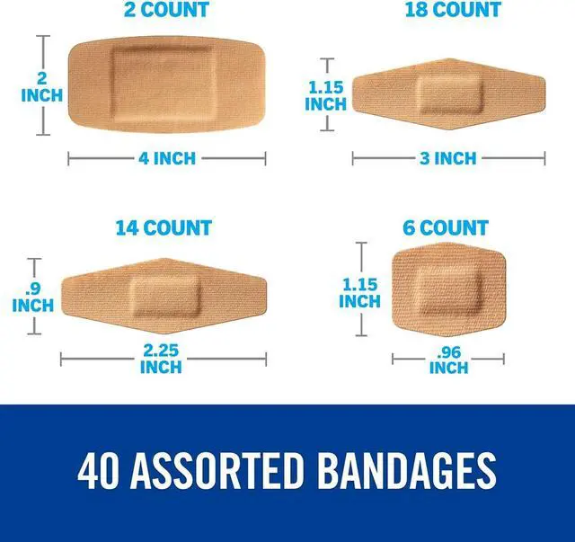 Alt view image 5 of 11 - Nexcare DUO Bandages Assorted 40/Pack (DSA-40)