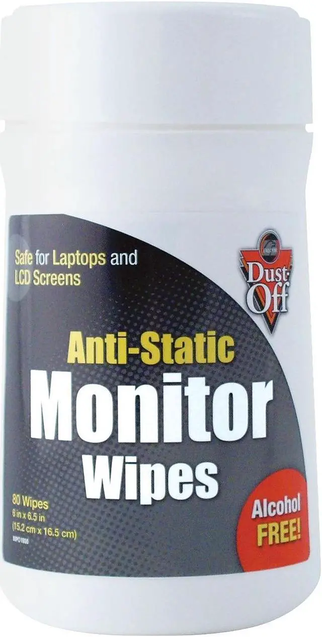 Alt view image 10 of 10 - Falcon DSCT Premoistened Monitor Cleaning Wipes  Cloth  6 x 6  80/Tub