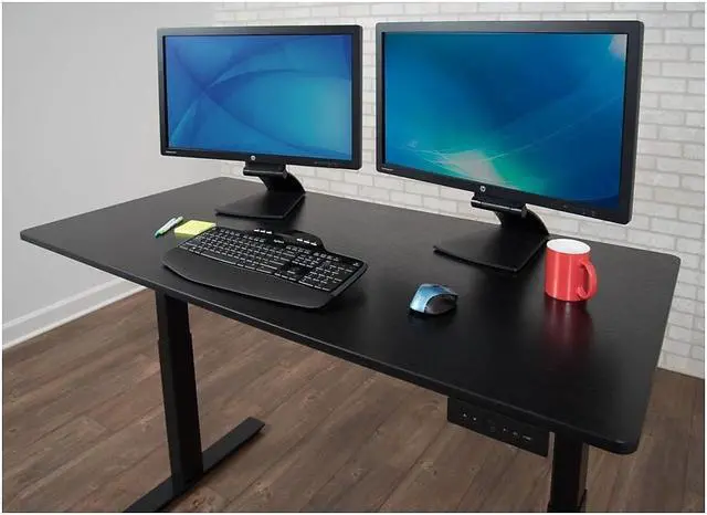 Alt view image 18 of 20 - Electric Standing Desk in Black (59 in. W x 29 in. D x 45 in. - 29 in. H)
