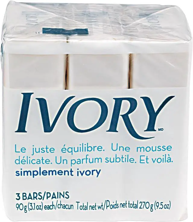 Alt view image 5 of 6 - Ivory Individually Wrapped Bath Soap White 3.1 oz Bar 72/Carton 12364