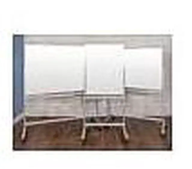 Alt view image 14 of 14 - Luxor MMGB6040 Mobile Magnetic Glass Dry Erase Board - 60" x 40" - White Surface - Silver Aluminum Frame