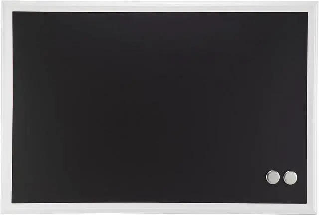Alt view image 2 of 14 - Magnetic Chalkboard, 30 x 20 Inches, White D?cor Frame UBR2073U0001