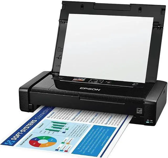 Alt view image 4 of 9 - Epson - C11CH25201 - Epson WorkForce WF-110 Inkjet Printer - Color - 14 ppm Mono / 11 ppm Color - 5760 x 1440 dpi Print