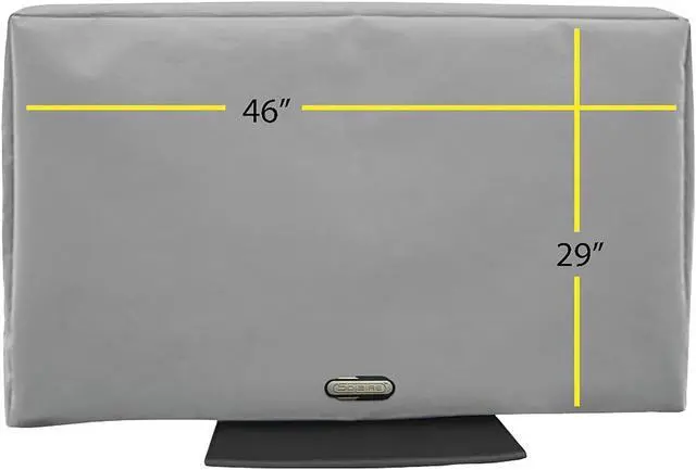 Alt view image 14 of 17 - Solaire 46" - 52" Outdoor TV Cover Light Gray (SOL 46G) HDYSOL46G