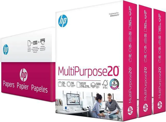 Alt view image 3 of 9 - HP MultiPurpose20 Paper 96 Bright 20lb 8.5 x 11 112530
