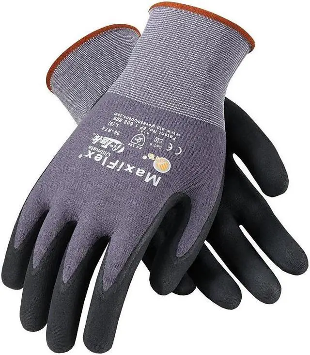 Alt view image 2 of 3 - MaxiFlex Ultimate Nylon Nitrile Gloves 34-874/L