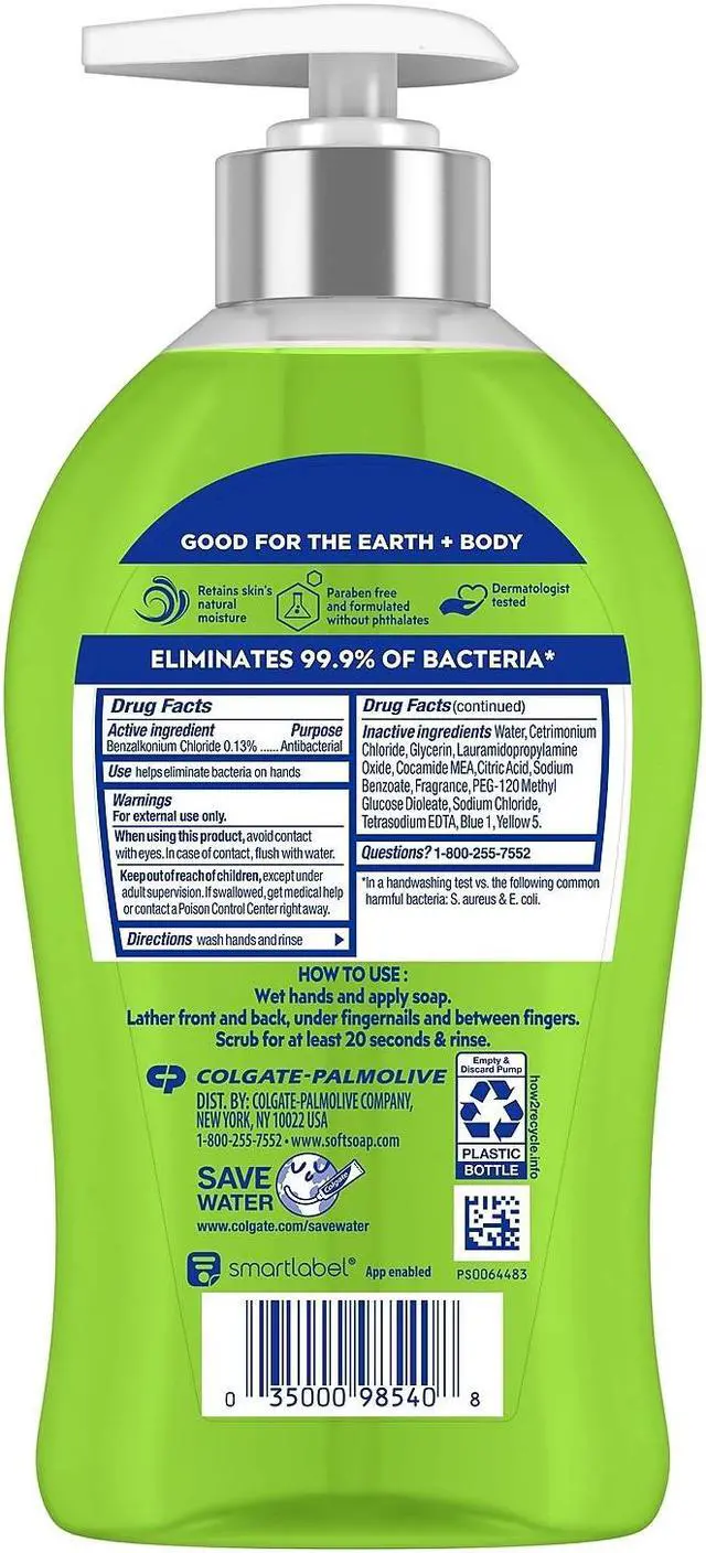 Alt view image 2 of 9 - Softsoap Antibacterial Liquid Hand Soap Sparkling Pear 11.25 Oz. (US07326A)