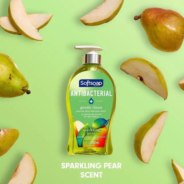 Alt view image 7 of 9 - Softsoap Antibacterial Liquid Hand Soap Sparkling Pear 11.25 Oz. (US07326A)