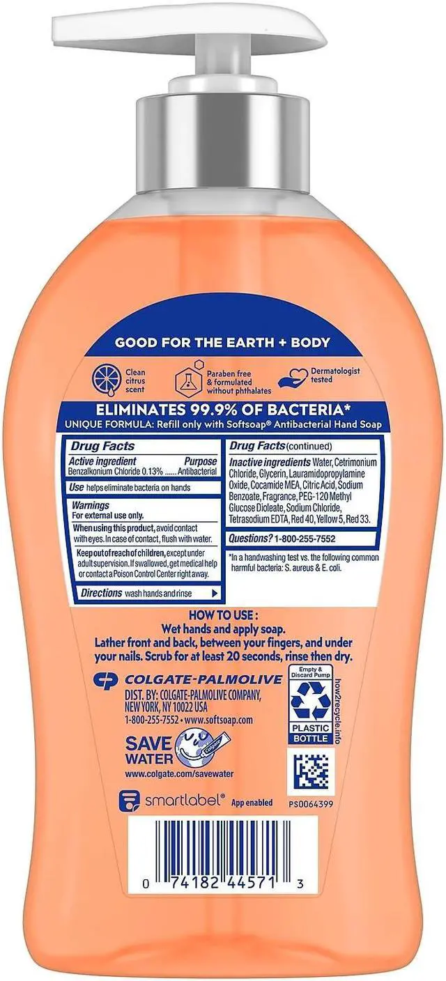 Alt view image 10 of 18 - Antibacterial Hand Soap, Crisp Clean, 11 1/4 oz Pump Bottle 44571EA