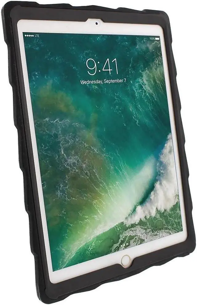 Alt view image 12 of 17 - Gumdrop DropTech Clear for iPad 10.2 Case - For Apple iPad (7th Generation) Tablet - Apple Logo - Clear, Black - Scratch Resistant, Impact Resistant, Drop Resistant, Shock Absorbing, Smudge Resistant,