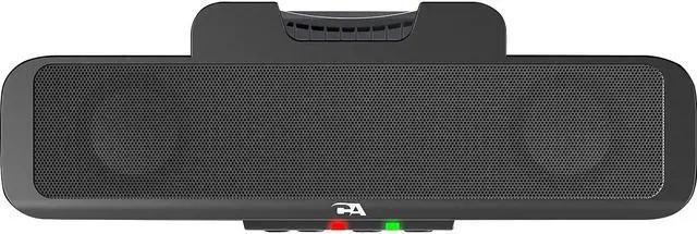 Alt view image 14 of 18 - Cyber Acoustics Compact USB Speaker Bar with Integrated Monitor Mount (CA-2890)