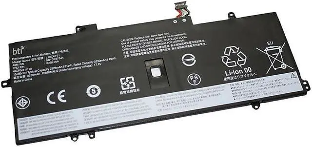 Alt view image 9 of 9 - Battery Technology Li-Ion Replacement Battery for Lenovo Laptops 3325mAh (L18M4P72-BTI)