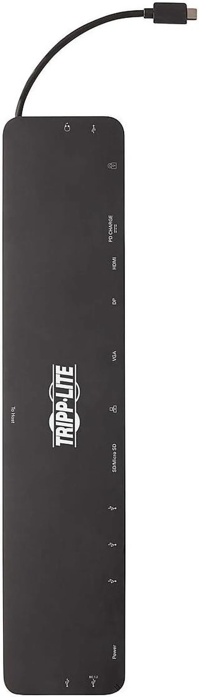 Alt view image 19 of 20 - Tripp Lite Triple-Monitor Usb-C Docking Station With 4K Hdmi & Displayport Vga - Usb-A/C
