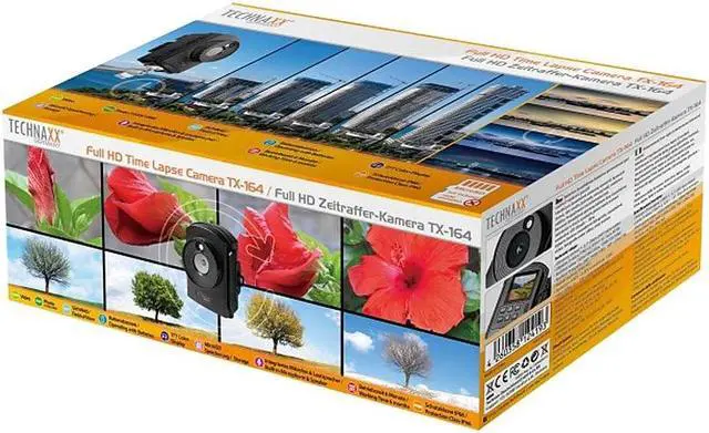 Alt view image 10 of 15 - TECHNAXX TX-164 Indoor/Outdoor Time Lapse Camera Black (4922)