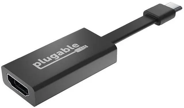 Alt view image 16 of 20 - Plugable USB C to HDMI Adapter 4K 30Hz, Thunderbolt 3 to HDMI Adapter Compatible with MacBook Pro, Windows, Chromebooks, 2018+ iPad Pro, Dell XPS, Thunderbolt 3 Ports and More