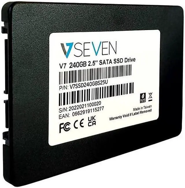 Alt view image 5 of 12 - V7 V7SSD240GBS25U 240GB 2.5" SATA Internal Solid State Drive