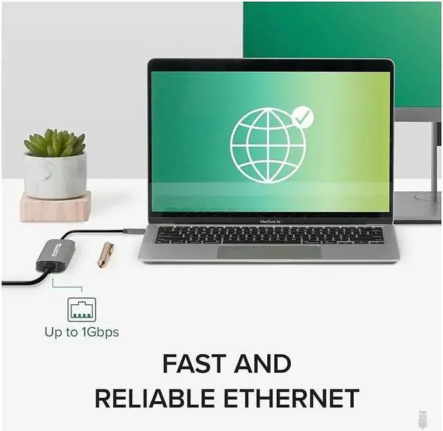 Alt view image 13 of 20 - Plugable 7-in-1 USB C Hub Multiport Adapter with Ethernet - Compatible with Mac, Windows, Chromebook, Dell XPS and Thunderbolt 3 (100W Charging, Gigabit Ethernet, 4K HDMI, 2x USB, SD/microSD)