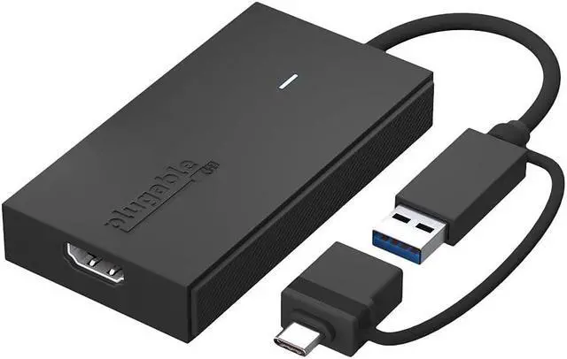Alt view image 15 of 20 - Plugable USB C to HDMI Adapter, Universal Video Graphics Adapter for USB 3.0 and USB-C Macs and Windows, Extend an HDMI Monitor up to 1080p@60Hz