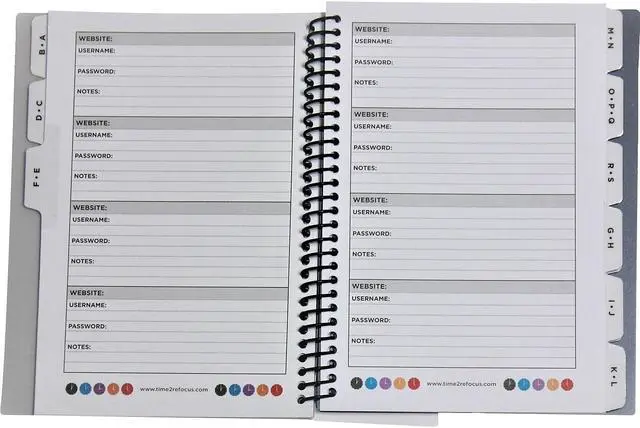 Alt view image 10 of 12 - Password Book Small Black