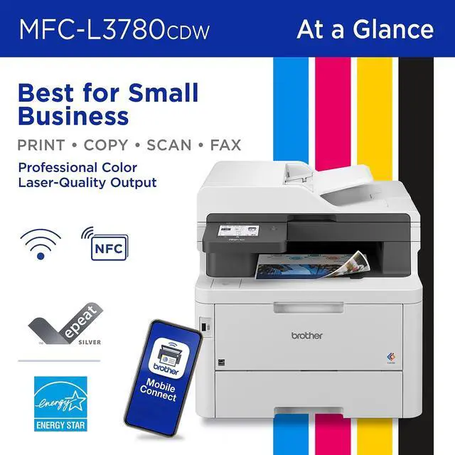 Alt view image 13 of 17 - Brother MFC-L3780CDW Wireless Digital Color All-in-One Printer