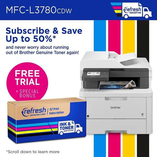 Alt view image 16 of 17 - Brother MFC-L3780CDW Wireless Digital Color All-in-One Printer