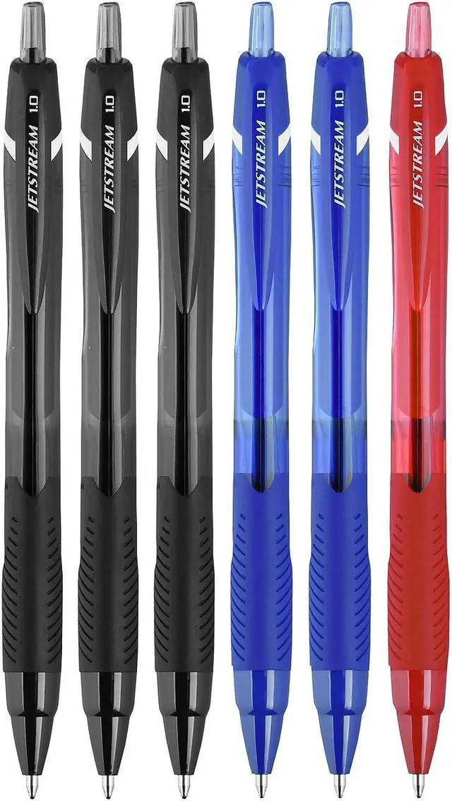 Alt view image 6 of 10 - uni-ball uni Jetstream Elements Ballpoint Pens Medium Point 1.0mm Assorted Ink 6/Pack (70149)