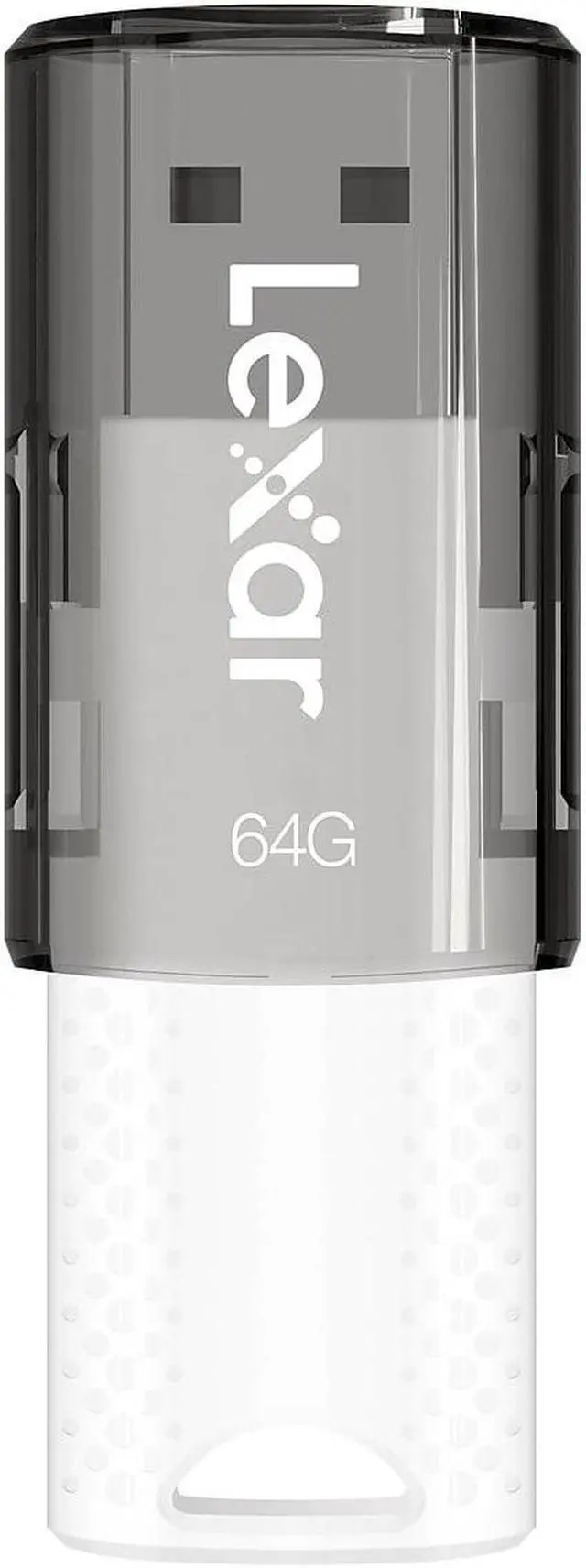 Alt view image 4 of 8 - Lexar JumpDrive S60 64GB USB 2.0 Type A Flash Drive Grey/White 3/Pack (LJDS60-64GB3NNU)