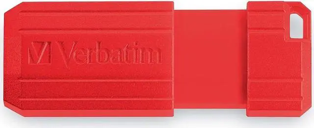 Alt view image 5 of 14 - Verbatim PinStripe 128GB USB 2.0 Type-A Flash Drive Red and Blue 2/Pack (70391)