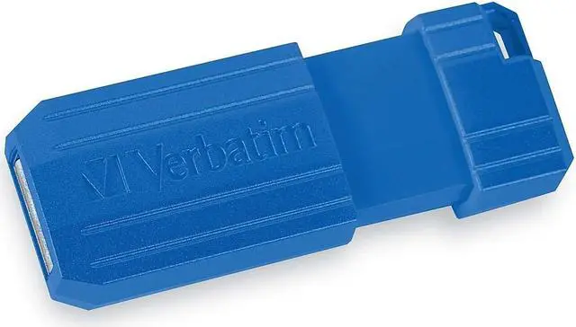 Alt view image 6 of 14 - Verbatim PinStripe 128GB USB 2.0 Type-A Flash Drive Red and Blue 2/Pack (70391)