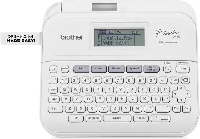 Alt view image 16 of 20 - Brother P-touch PT-D410 Home/Office Advanced Label Maker PTD410
