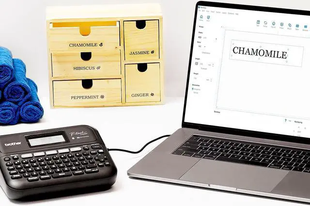 Alt view image 13 of 17 - Brother® P-touch PT-D460BT Business Expert Connected Label Maker with Bluetooth® - 16 Fonts - Tape