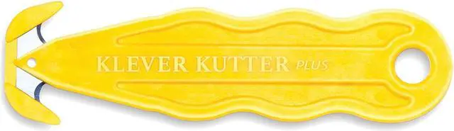 Alt view image 3 of 3 - Klever Innovations Fixed Blade 5-1/4" Safety Cutter, 10 PK   PLS-100-Y