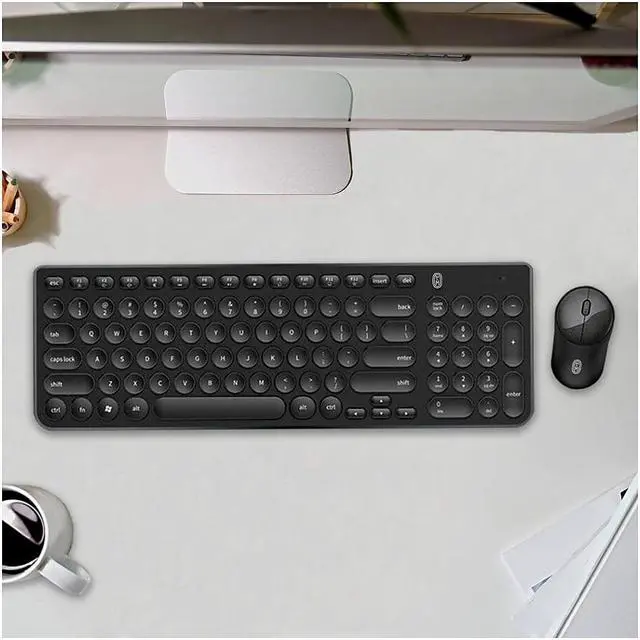 Alt view image 4 of 5 - OTM Essentials Pro Wireless Keyboard & Optical Mouse Combo Black (ROB-B3WBK)