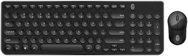 Main image of OTM Essentials Pro Wireless Keyboard & Optical Mouse Combo Black (ROB-B3WBK)