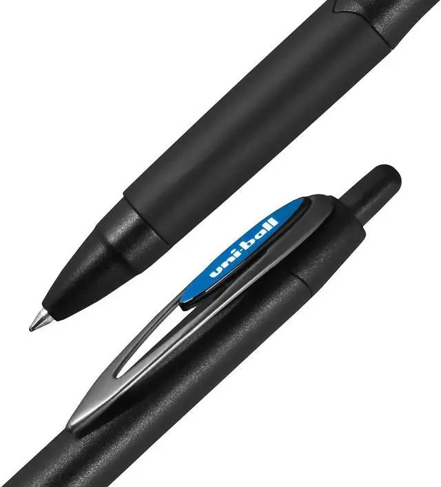 Alt view image 2 of 14 - uni-ball uniball 207 Plus+ Retractable Gel Pens Medium Point 0.7mm Blue Ink 4/Pack (70457)