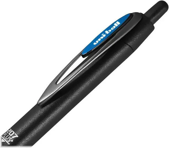 Alt view image 4 of 14 - uni-ball uniball 207 Plus+ Retractable Gel Pens Medium Point 0.7mm Blue Ink 4/Pack (70457)