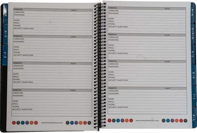 Alt view image 10 of 12 - Faux Leather Executive Password Book