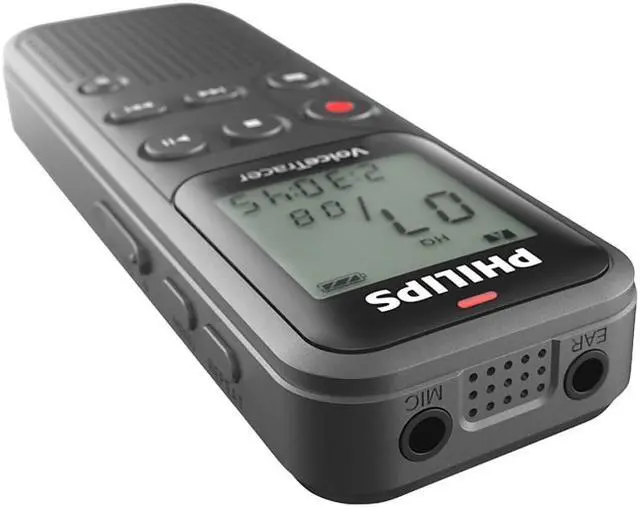 Alt view image 6 of 7 - Philips VoiceTracer Digital Voice Recorder 8GB Black (DVT1120)