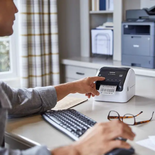 Alt view image 9 of 14 - Brother QL-1110NWB Desktop Direct Thermal Monochrome Label Printer