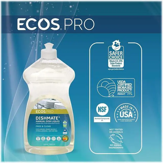 Alt view image 13 of 16 - Liquid Dish Detergent,25 oz.,Unscented EARTH FRIENDLY PRODUCTS PL9721/6