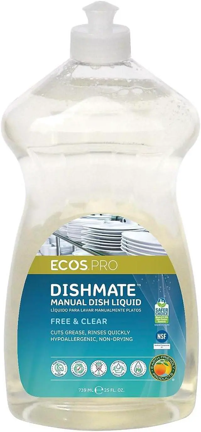 Alt view image 12 of 16 - Liquid Dish Detergent,25 oz.,Unscented EARTH FRIENDLY PRODUCTS PL9721/6