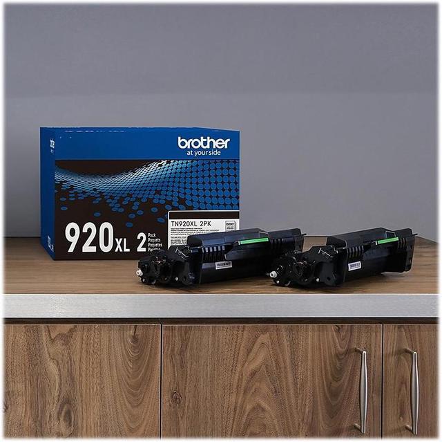Alt view image 10 of 10 - Brother Genuine TN920XL2PK High-yield Toner Cartridge Twin Pack