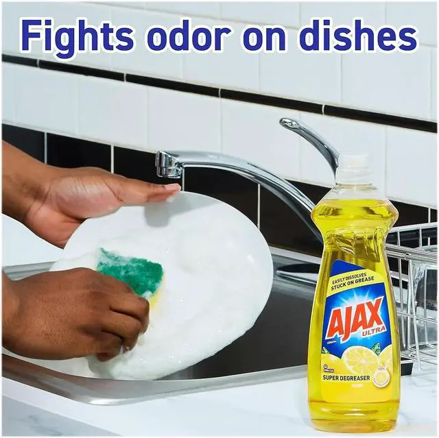 Alt view image 3 of 8 - Ajax Ultra Super Degreaser Dish Soap Lemon Scent 52 fl. oz. (149861)