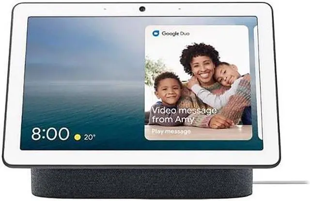 Alt view image 17 of 20 - Google Nest GA00639US Hub Max with Google Assistant- Charcoal Black