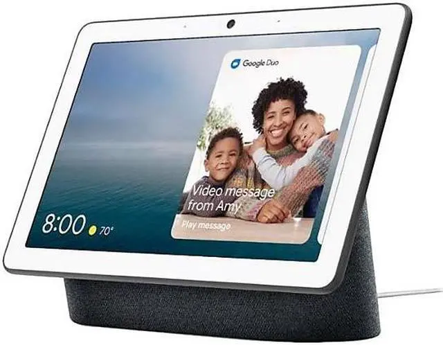 Alt view image 18 of 20 - Google Nest GA00639US Hub Max with Google Assistant- Charcoal Black