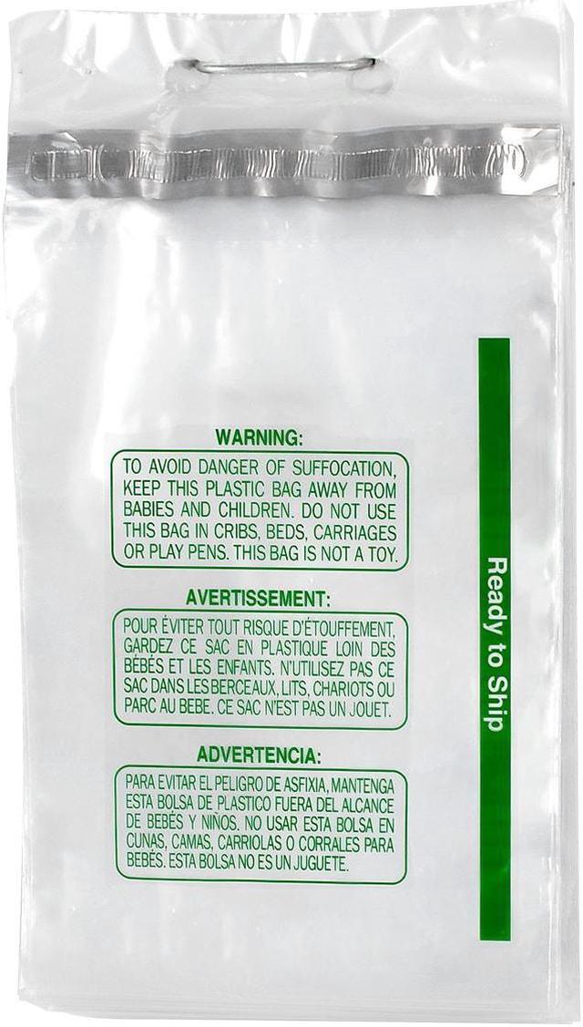 Wicketed E-Commerce Bags, 9 x 14, 1.5 mil, 1,000/Box Wicketed E-Commerce Bags, 9 x 14, 1.5 mil, 1,000/Box