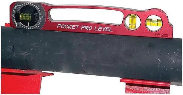 Main image of Flange Wizard Anodized Aluminum Body Pocket Pro Level 9 in (L) x 1 1/2 in (W)