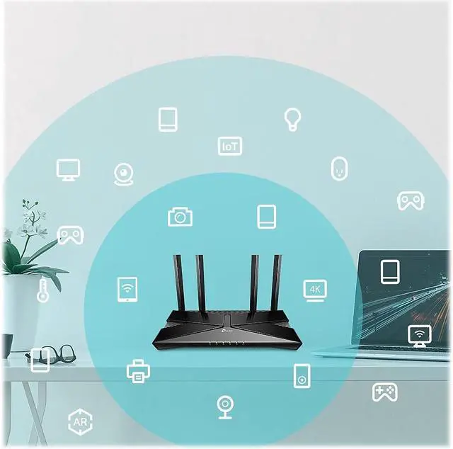 Alt view image 15 of 16 - TP-Link AX1500 Archer Wi-Fi 6 Router