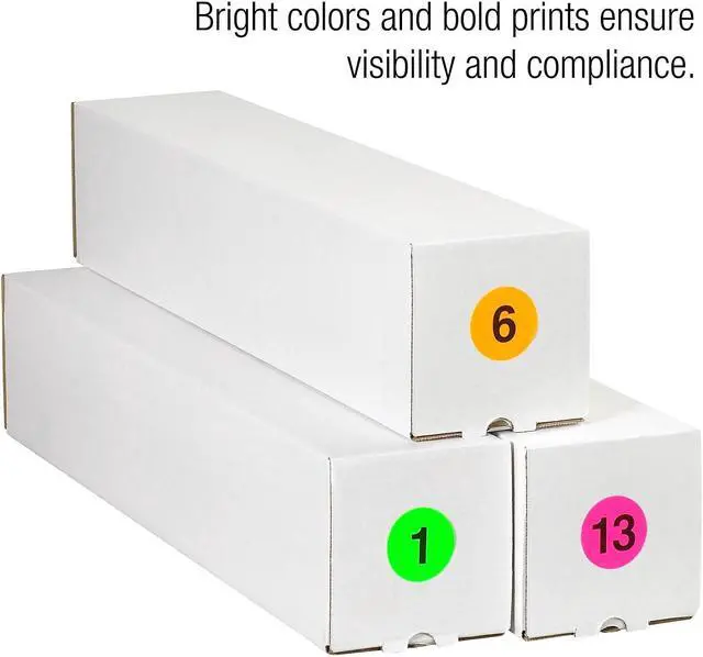 Alt view image 4 of 5 - TAPE LOGIC DL1355 Tape Logic Number Labels, "14", 3" Circle, Fluorescent